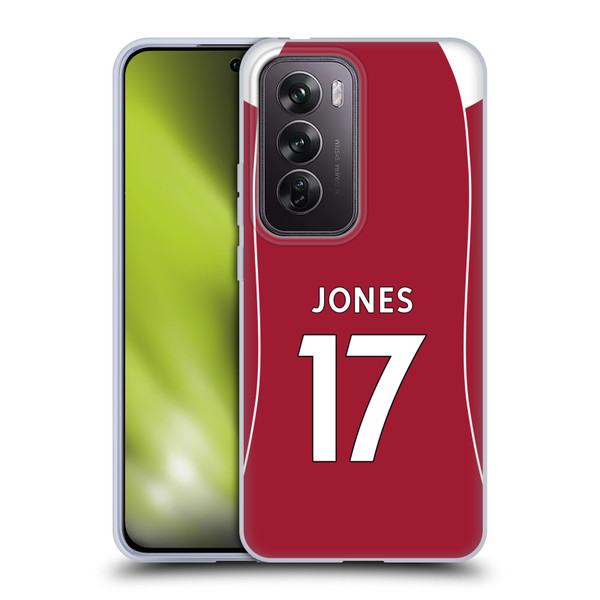 Liverpool Football Club 2025/26 Players Home Kit 2nd Group Curtis Jones Soft Gel Case for OPPO Reno12 Pro 5G Liverpool Football Club 2025/26 Players Home Kit 2nd Group Curtis Jones Soft Gel Case for OPPO Reno12 Pro 5G