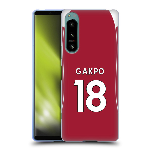 Liverpool Football Club 2025/26 Players Home Kit 2nd Group Cody Gakpo Soft Gel Case for Sony Xperia 5 IV