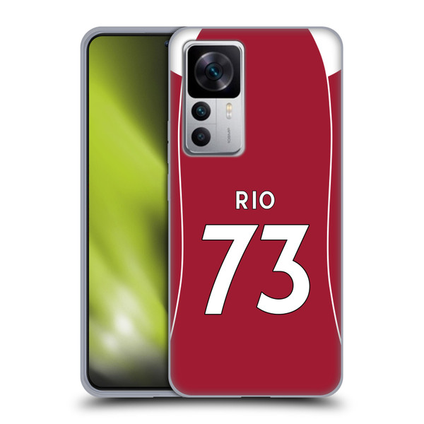 Liverpool Football Club 2025/26 Players Home Kit 2nd Group Rio Ngumoha Soft Gel Case for Xiaomi 12T 5G / 12T Pro 5G / Redmi K50 Ultra 5G