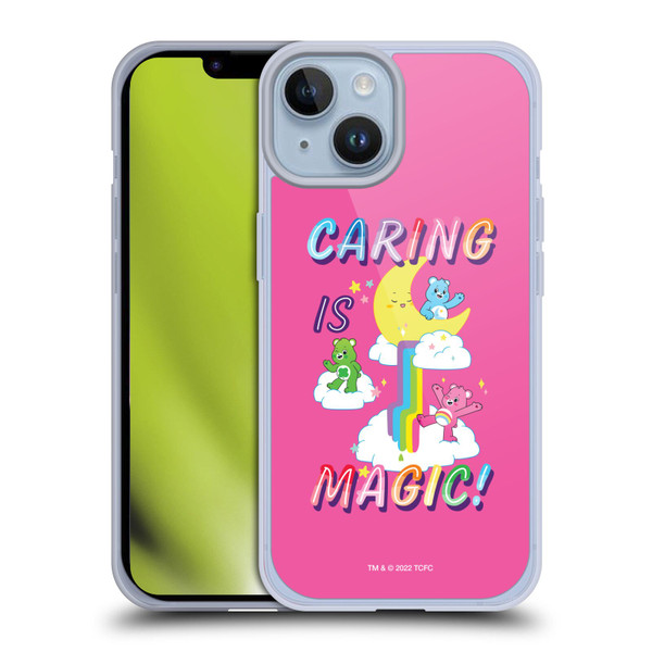 Care Bears 40th Anniversary Caring Is Magic Soft Gel Case for Apple iPhone 14