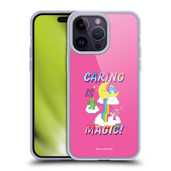 Care Bears 40th Anniversary Caring Is Magic Soft Gel Case for Apple iPhone 14 Pro Max & MagSafe