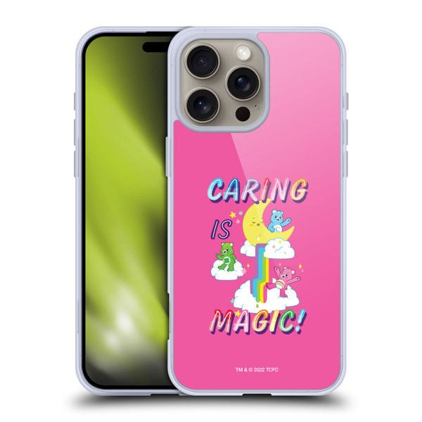 Care Bears 40th Anniversary Caring Is Magic Soft Gel Case for Apple iPhone 16 Pro Max & MagSafe