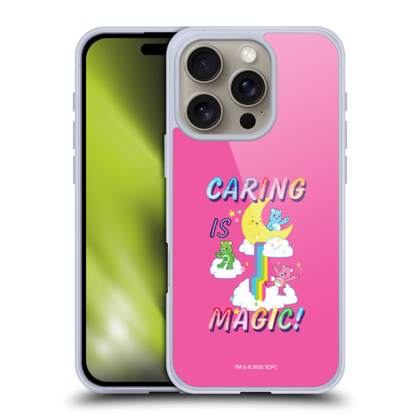 Care Bears 40th Anniversary Caring Is Magic Soft Gel Case for Apple iPhone 16 Pro & MagSafe