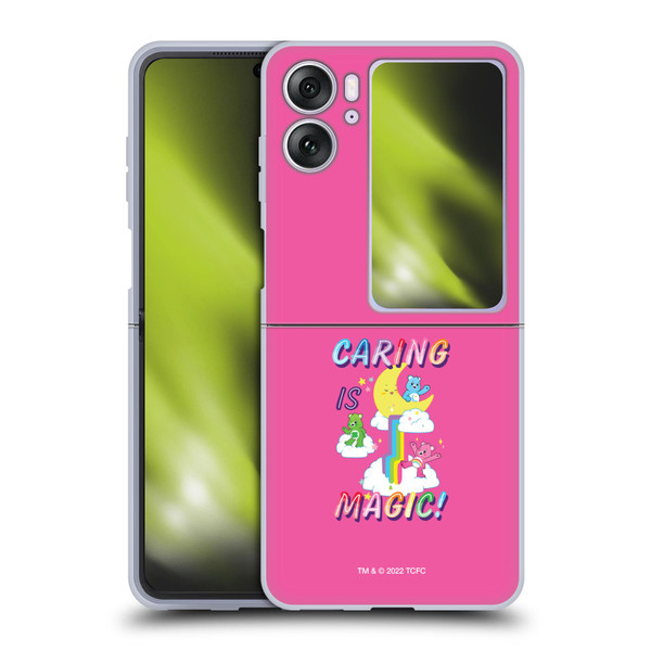 Care Bears 40th Anniversary Caring Is Magic Soft Gel Case for OPPO Find N2 Flip
