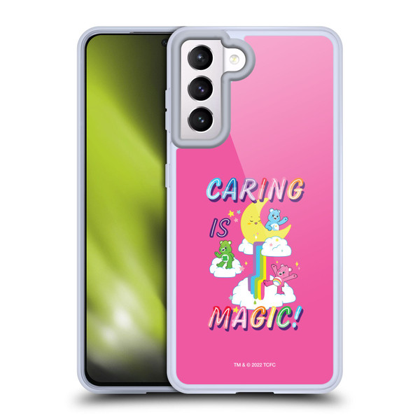 Care Bears 40th Anniversary Caring Is Magic Soft Gel Case for Samsung Galaxy S21 5G & MagSafe