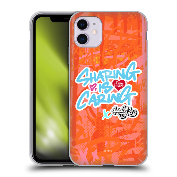 Care Bears Graffiti Collection by Murwalls Sharing Is Caring Soft Gel Case for Apple iPhone 11