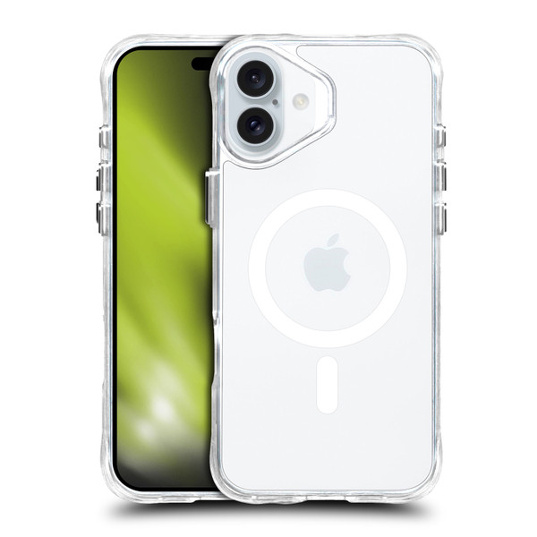 Head Case Designs Clear Shockproof Bumper Case For Apple iPhone 16 Plus/MagSafe