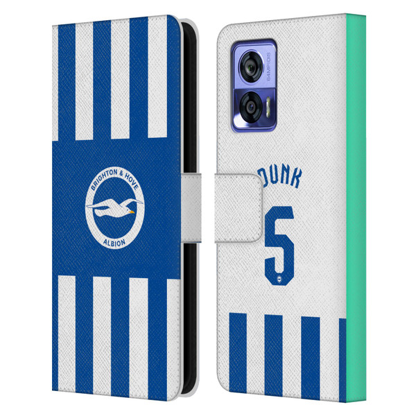 Brighton & Hove Albion F.C 2025/26 Players Home Kit Lewis Dunk Leather Book Wallet Case Cover For Motorola Edge 30 Neo 5G Brighton & Hove Albion F.C 2025/26 Players Home Kit Lewis Dunk Leather Book Wallet Case Cover For Motorola Edge 30 Neo 5G