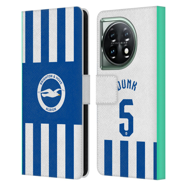 Brighton & Hove Albion F.C 2025/26 Players Home Kit Lewis Dunk Leather Book Wallet Case Cover For OnePlus 11 5G Brighton & Hove Albion F.C 2025/26 Players Home Kit Lewis Dunk Leather Book Wallet Case Cover For OnePlus 11 5G