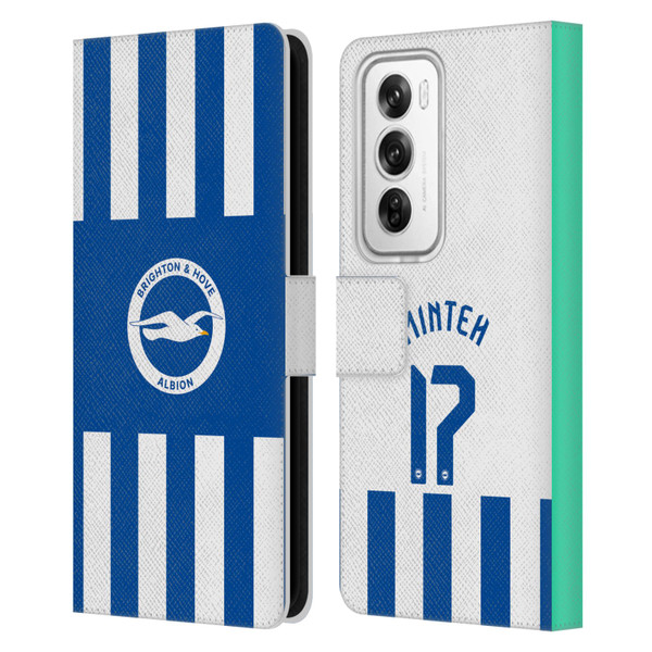 Brighton & Hove Albion F.C 2025/26 Players Home Kit Yankuba Minteh Leather Book Wallet Case Cover For OPPO Reno12 Pro 5G