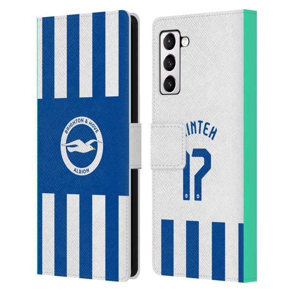 Brighton & Hove Albion F.C 2025/26 Players Home Kit Yankuba Minteh Leather Book Wallet Case Cover For Samsung Galaxy S21+ 5G Brighton & Hove Albion F.C 2025/26 Players Home Kit Yankuba Minteh Leather Book Wallet Case Cover For Samsung Galaxy S21+ 5G