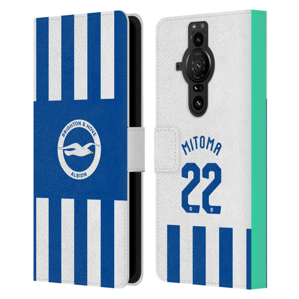 Brighton & Hove Albion F.C 2025/26 Players Home Kit Kaoru Mitoma Leather Book Wallet Case Cover For Sony Xperia Pro-I Brighton & Hove Albion F.C 2025/26 Players Home Kit Kaoru Mitoma Leather Book Wallet Case Cover For Sony Xperia Pro-I