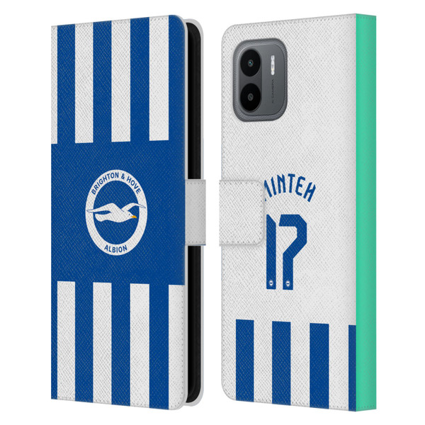 Brighton & Hove Albion F.C 2025/26 Players Home Kit Yankuba Minteh Leather Book Wallet Case Cover For Xiaomi Redmi A2