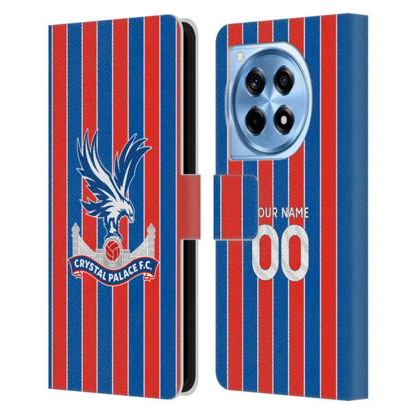 Custom Customised Personalised Crystal Palace Football Club 2025/26 Kit Home Leather Book Wallet Case Cover For OnePlus 12R