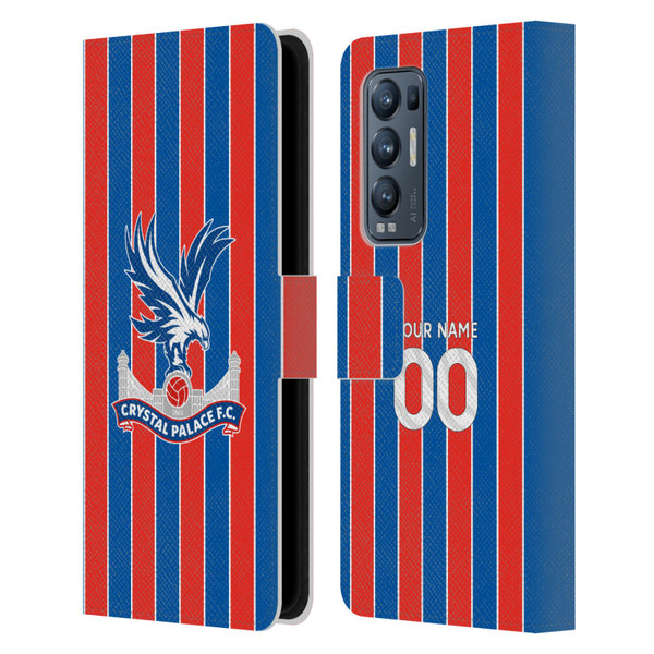 Custom Customised Personalised Crystal Palace Football Club 2025/26 Kit Home Leather Book Wallet Case Cover For OPPO Find X3 Neo / Reno5 Pro+ 5G Custom Customised Personalised Crystal Palace Football Club 2025/26 Kit Home Leather Book Wallet Case Cover For OPPO Find X3 Neo / Reno5 Pro+ 5G