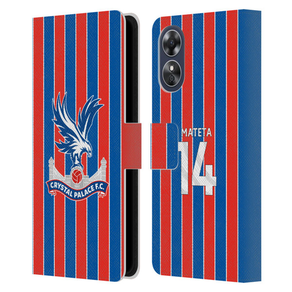 Crystal Palace FC 2025/26 Players Home Kit Jean-Philippe Mateta Leather Book Wallet Case Cover For OPPO A17
