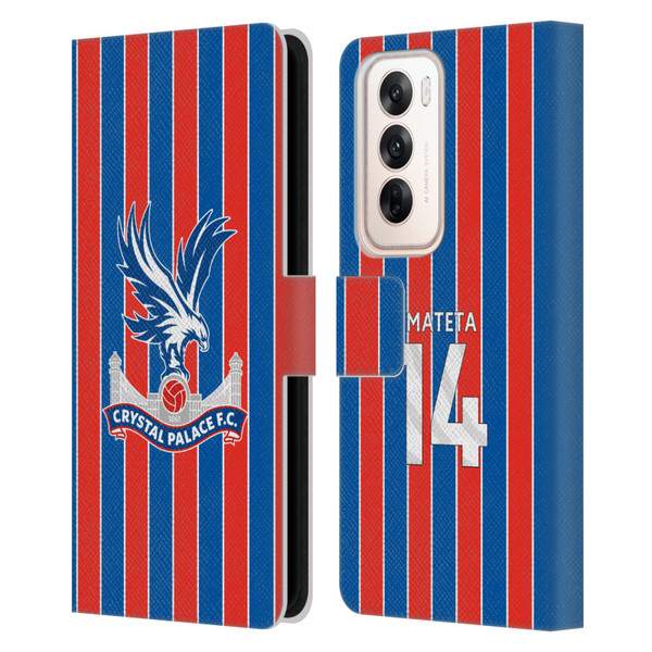 Crystal Palace FC 2025/26 Players Home Kit Jean-Philippe Mateta Leather Book Wallet Case Cover For OPPO Reno12 5G