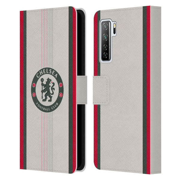Chelsea Football Club 2025/26 Kit Away Leather Book Wallet Case Cover For Huawei Nova 7 SE/P40 Lite 5G