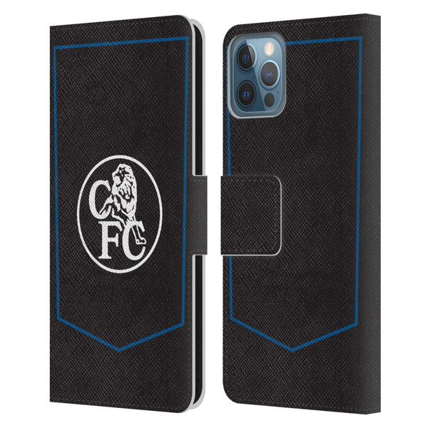 Chelsea Football Club 2025/26 Kit Third Leather Book Wallet Case Cover For Apple iPhone 12 / iPhone 12 Pro
