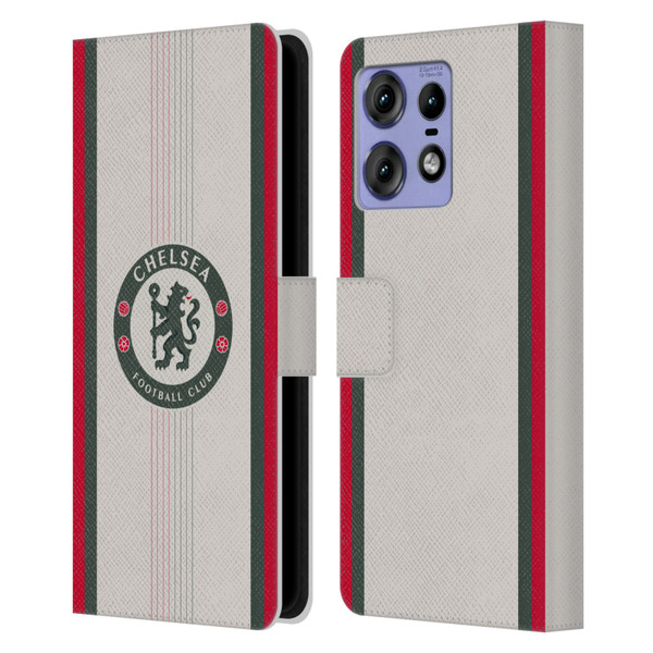 Chelsea Football Club 2025/26 Kit Away Leather Book Wallet Case Cover For Motorola Edge 50 Pro