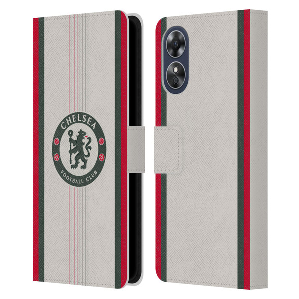 Chelsea Football Club 2025/26 Kit Away Leather Book Wallet Case Cover For OPPO A17 Chelsea Football Club 2025/26 Kit Away Leather Book Wallet Case Cover For OPPO A17
