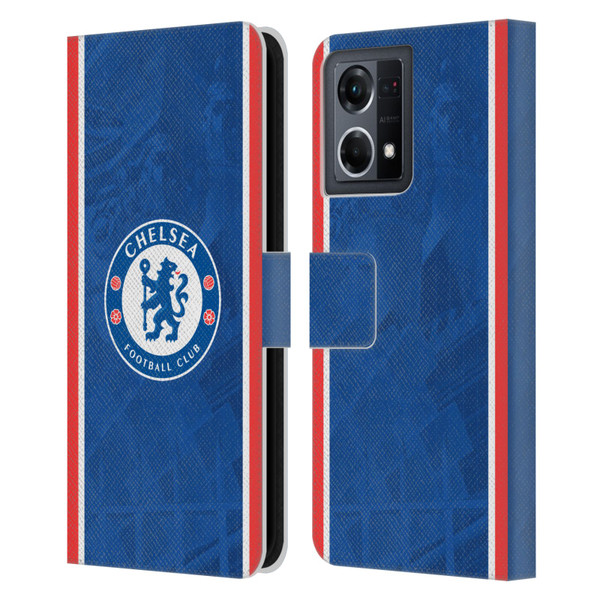 Chelsea Football Club 2025/26 Kit Home Leather Book Wallet Case Cover For OPPO Reno8 4G Chelsea Football Club 2025/26 Kit Home Leather Book Wallet Case Cover For OPPO Reno8 4G