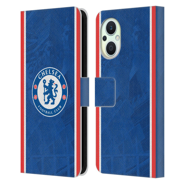 Chelsea Football Club 2025/26 Kit Home Leather Book Wallet Case Cover For OPPO Reno8 Lite Chelsea Football Club 2025/26 Kit Home Leather Book Wallet Case Cover For OPPO Reno8 Lite