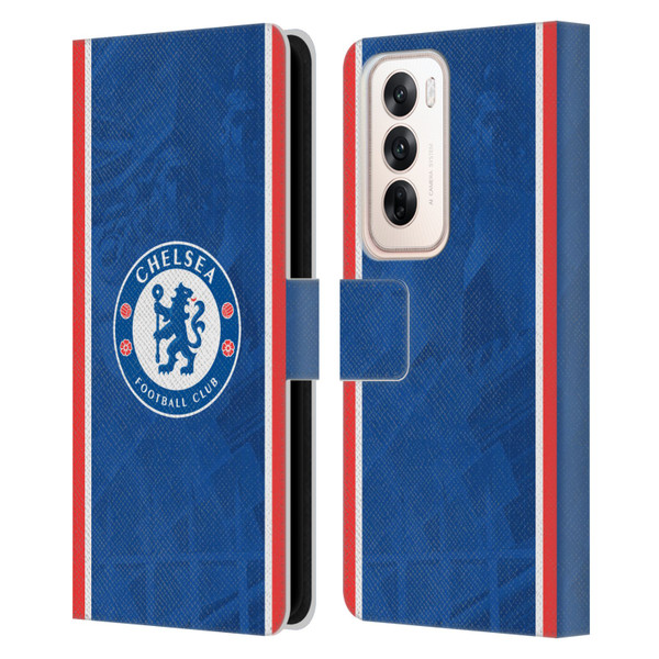 Chelsea Football Club 2025/26 Kit Home Leather Book Wallet Case Cover For OPPO Reno12 5G