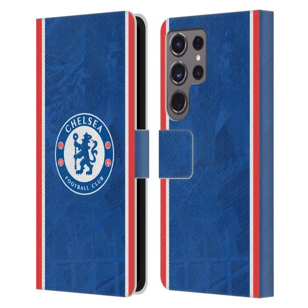Chelsea Football Club 2025/26 Kit Home Leather Book Wallet Case Cover For Samsung Galaxy S24 Ultra 5G