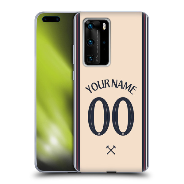Custom Customised Personalised West Ham United FC 2025/26 Kit Away Soft Gel Case for Huawei P40 Pro / P40 Pro Plus 5G Custom Customised Personalised West Ham United FC 2025/26 Kit Away Soft Gel Case for Huawei P40 Pro / P40 Pro Plus 5G