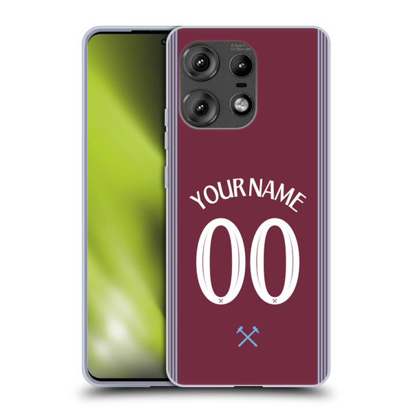 Custom Customised Personalised West Ham United FC 2025/26 Kit Home Soft Gel Case for Motorola Edge 50 Pro Custom Customised Personalised West Ham United FC 2025/26 Kit Home Soft Gel Case for Motorola Edge 50 Pro