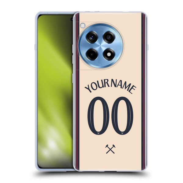Custom Customised Personalised West Ham United FC 2025/26 Kit Away Soft Gel Case for OnePlus 12R Custom Customised Personalised West Ham United FC 2025/26 Kit Away Soft Gel Case for OnePlus 12R