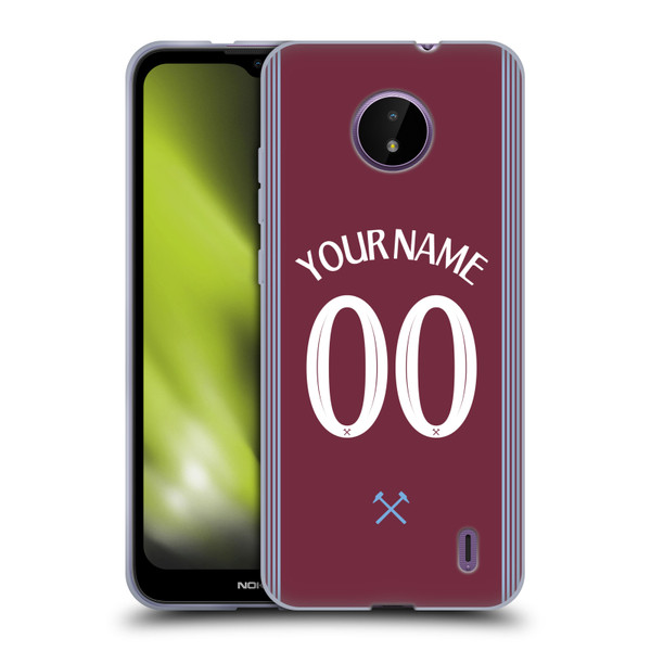 Custom Customised Personalised West Ham United FC 2025/26 Kit Home Soft Gel Case for Nokia C10 / C20 Custom Customised Personalised West Ham United FC 2025/26 Kit Home Soft Gel Case for Nokia C10 / C20