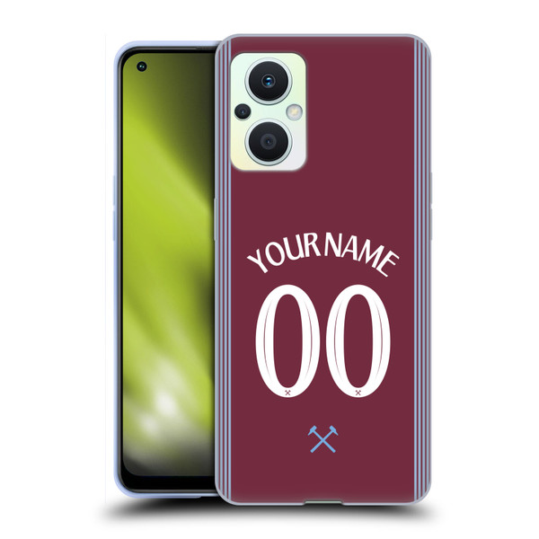 Custom Customised Personalised West Ham United FC 2025/26 Kit Home Soft Gel Case for OPPO Reno8 Lite Custom Customised Personalised West Ham United FC 2025/26 Kit Home Soft Gel Case for OPPO Reno8 Lite