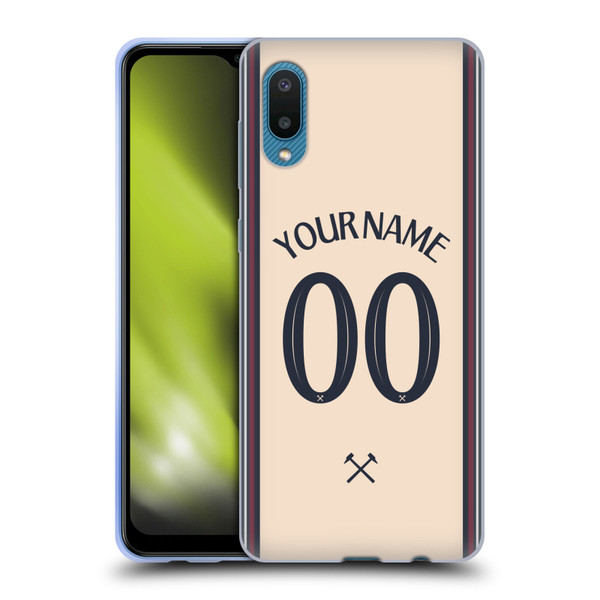Custom Customised Personalised West Ham United FC 2025/26 Kit Away Soft Gel Case for Samsung Galaxy A02/M02 (2021) Custom Customised Personalised West Ham United FC 2025/26 Kit Away Soft Gel Case for Samsung Galaxy A02/M02 (2021)