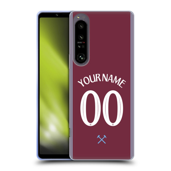 Custom Customised Personalised West Ham United FC 2025/26 Kit Home Soft Gel Case for Sony Xperia 1 IV Custom Customised Personalised West Ham United FC 2025/26 Kit Home Soft Gel Case for Sony Xperia 1 IV