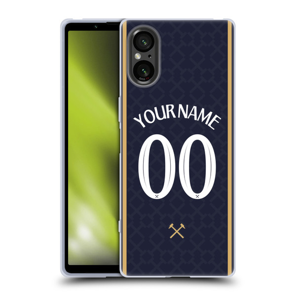 Custom Customised Personalised West Ham United FC 2025/26 Kit Third Soft Gel Case for Sony Xperia 5 V 5G Custom Customised Personalised West Ham United FC 2025/26 Kit Third Soft Gel Case for Sony Xperia 5 V 5G