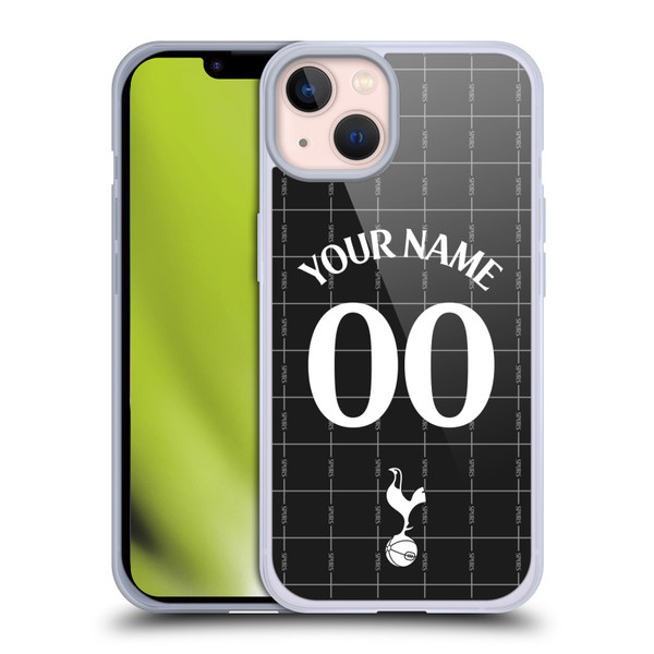 Custom Customised Personalised Tottenham Hotspur F.C. 2025/26 Badge Kit Away Soft Gel Case for Apple iPhone 13