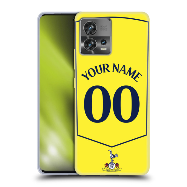 Custom Customised Personalised Tottenham Hotspur F.C. 2025/26 Badge Kit Third Soft Gel Case for Motorola Moto Edge 30 Fusion
