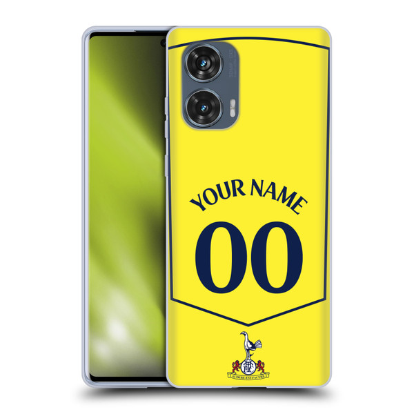Custom Customised Personalised Tottenham Hotspur F.C. 2025/26 Badge Kit Third Soft Gel Case for Motorola Edge 50 Fusion