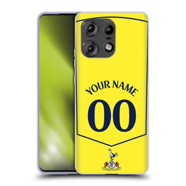 Custom Customised Personalised Tottenham Hotspur F.C. 2025/26 Badge Kit Third Soft Gel Case for Motorola Edge 50 Pro
