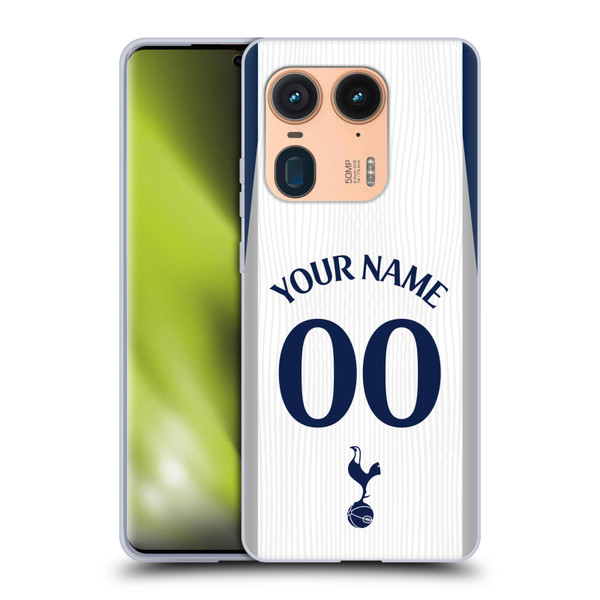 Custom Customised Personalised Tottenham Hotspur F.C. 2025/26 Badge Kit Home Soft Gel Case for Motorola Edge 50 Ultra/X50 Ultra