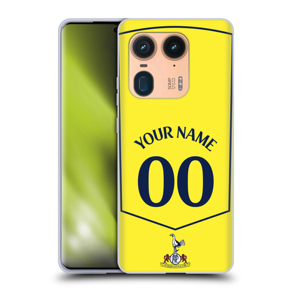 Custom Customised Personalised Tottenham Hotspur F.C. 2025/26 Badge Kit Third Soft Gel Case for Motorola Edge 50 Ultra/X50 Ultra