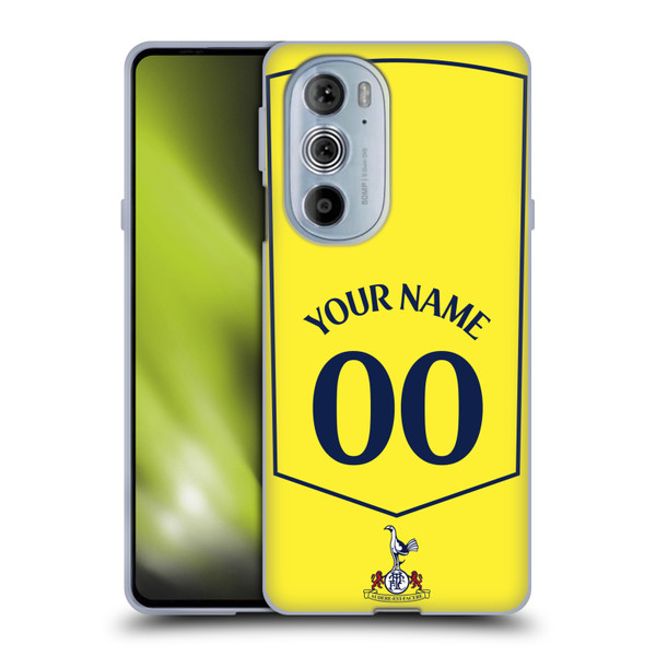 Custom Customised Personalised Tottenham Hotspur F.C. 2025/26 Badge Kit Third Soft Gel Case for Motorola Edge X30