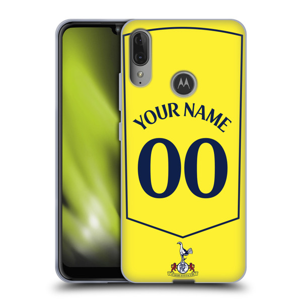 Custom Customised Personalised Tottenham Hotspur F.C. 2025/26 Badge Kit Third Soft Gel Case for Motorola Moto E6 Plus Custom Customised Personalised Tottenham Hotspur F.C. 2025/26 Badge Kit Third Soft Gel Case for Motorola Moto E6 Plus
