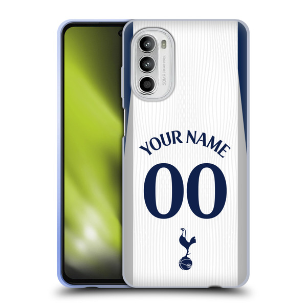 Custom Customised Personalised Tottenham Hotspur F.C. 2025/26 Badge Kit Home Soft Gel Case for Motorola Moto G52