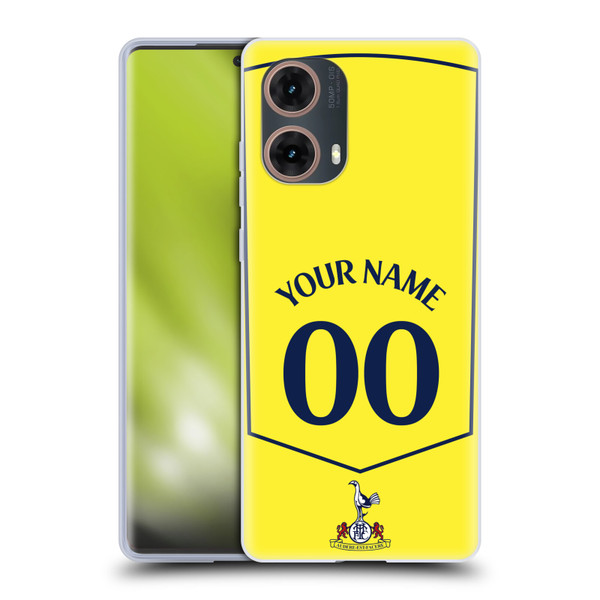 Custom Customised Personalised Tottenham Hotspur F.C. 2025/26 Badge Kit Third Soft Gel Case for Motorola Moto G85