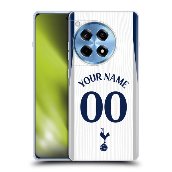 Custom Customised Personalised Tottenham Hotspur F.C. 2025/26 Badge Kit Home Soft Gel Case for OnePlus 12R