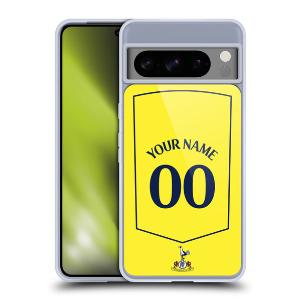 Custom Customised Personalised Tottenham Hotspur F.C. 2025/26 Badge Kit Third Soft Gel Case for Google Pixel 8 Pro