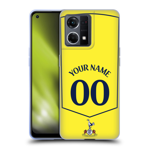 Custom Customised Personalised Tottenham Hotspur F.C. 2025/26 Badge Kit Third Soft Gel Case for OPPO Reno8 4G Custom Customised Personalised Tottenham Hotspur F.C. 2025/26 Badge Kit Third Soft Gel Case for OPPO Reno8 4G